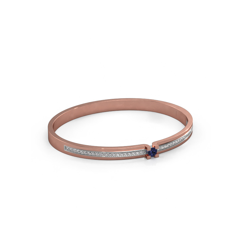 Image de Bracelet Myrthe 585 or rose Saphir 4 mm