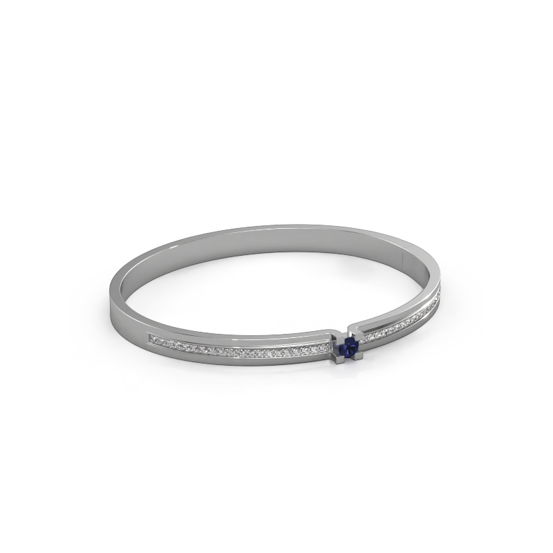 Image of Bracelet Myrthe 585 white gold Sapphire 4 mm
