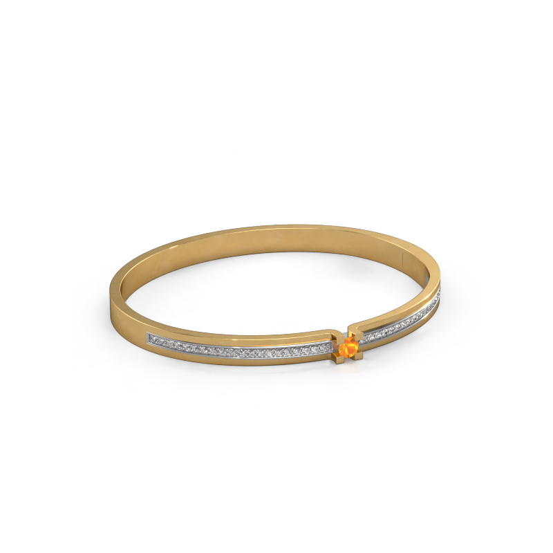 Image of Bracelet Myrthe 585 gold Citrin 4 mm