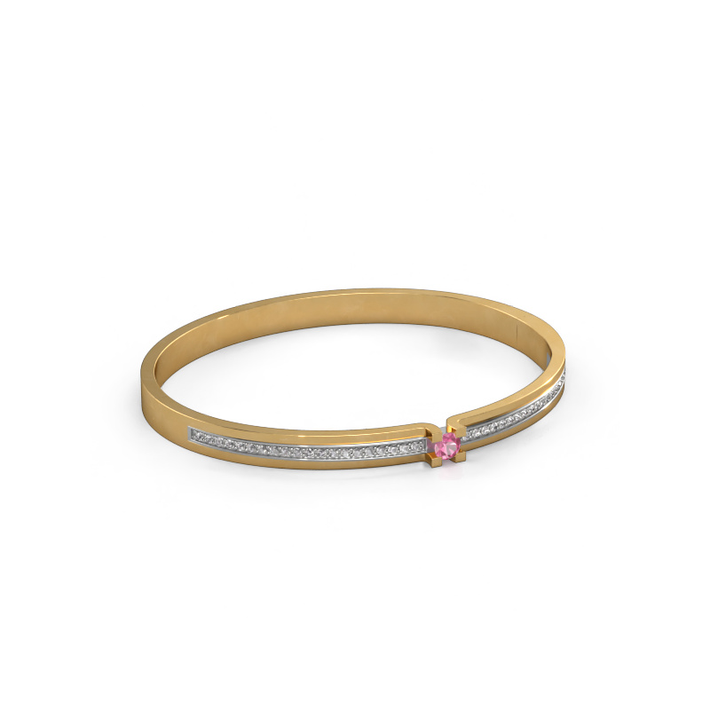 Bild von Armband Myrthe 585 Gold Pink Saphir 4 mm