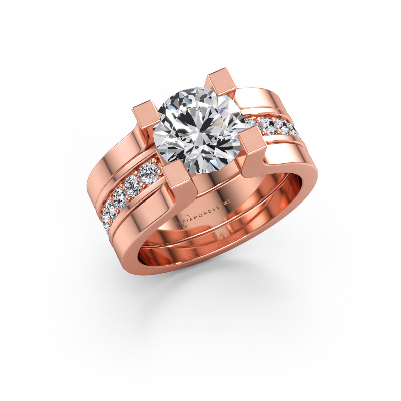 Immagine di Anello di fidanzamento Myrthe 585 oro rosa Diamante 2.36 crt
