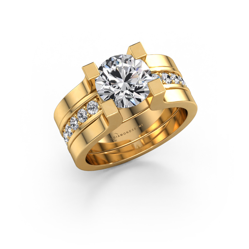 Image of Engagement ring Myrthe 585 gold Diamond 2.36 crt