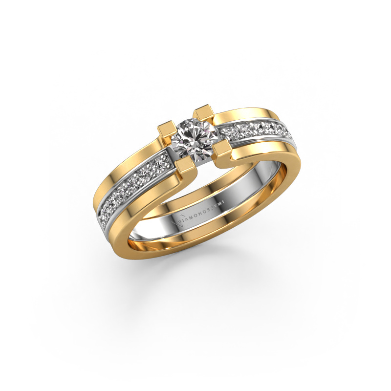 Image of Engagement ring Myrthe 585 white gold Diamond 0.468 crt