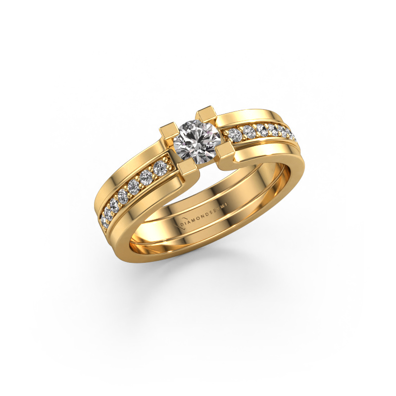 Image of Engagement ring Myrthe 585 gold Diamond 0.468 crt
