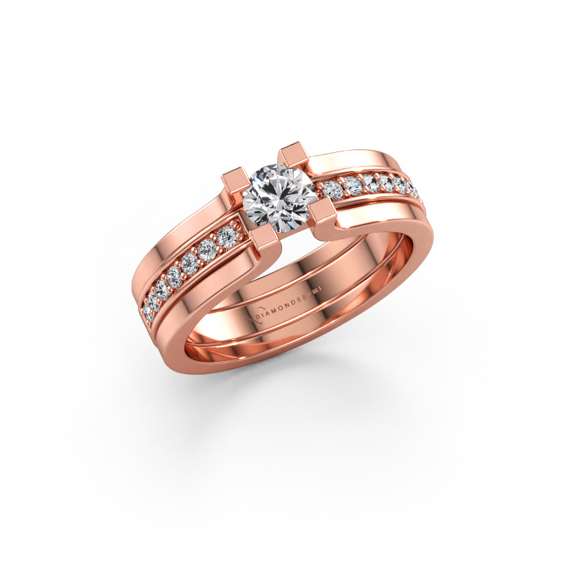 Immagine di Anello di fidanzamento Myrthe 585 oro rosa Diamante 0.568 crt