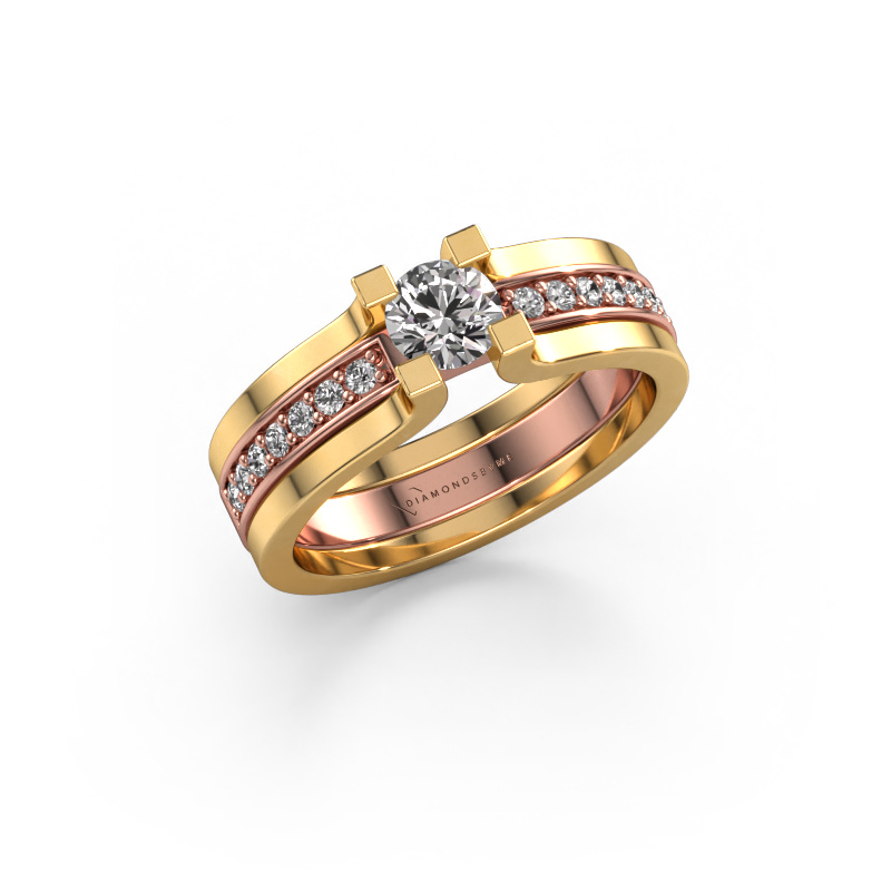 Image of Engagement ring Myrthe 585 rose gold Diamond 0.568 crt