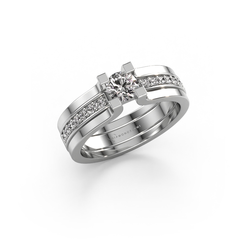 Bild von Verlobungsring Myrthe 950 Platin Diamant 0.568 crt