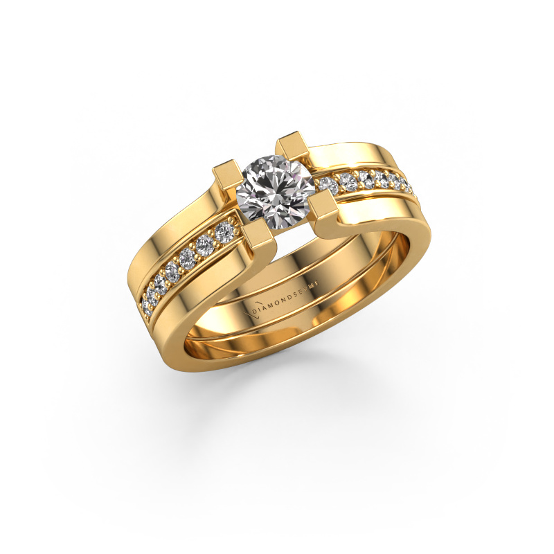 Image of Engagement ring Myrthe 585 gold Diamond 0.668 crt