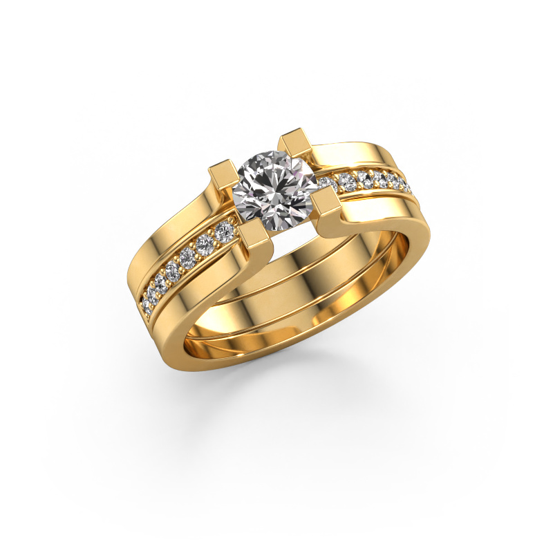 Afbeelding van Verlovingsring Myrthe 585 goud Diamant 0.768 crt