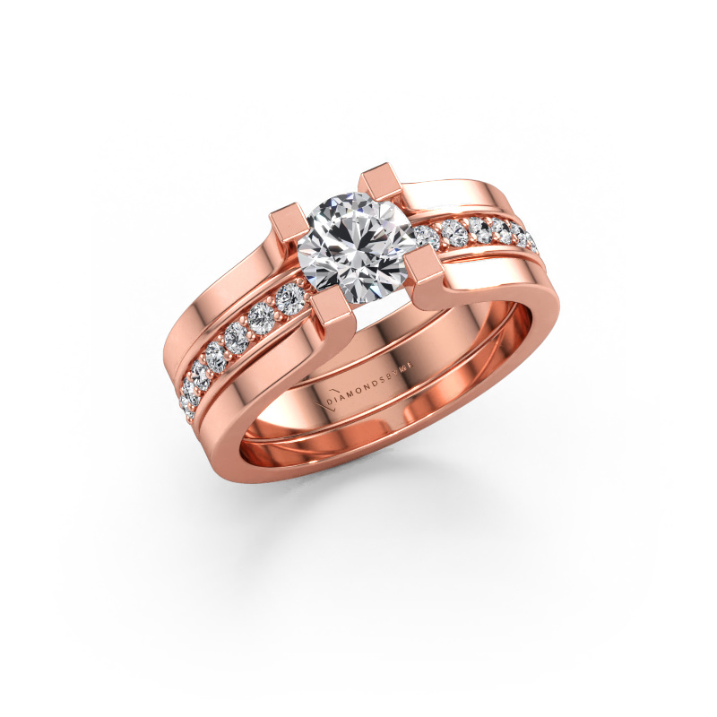 Immagine di Anello di fidanzamento Myrthe 585 oro rosa Diamante 0.952 crt