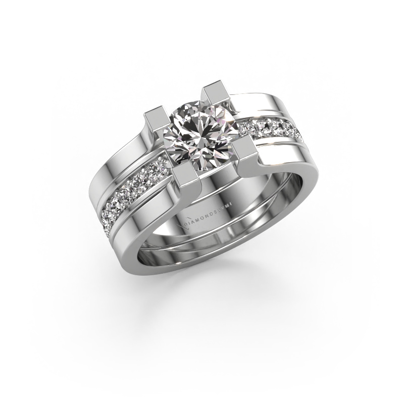 Image of Engagement ring Myrthe 950 platinum Diamond 1.35 crt
