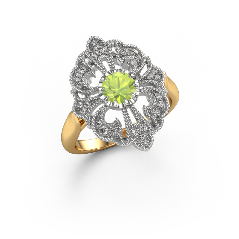 Bild von Verlobungsring Naida 585 Gold Peridot 5 mm