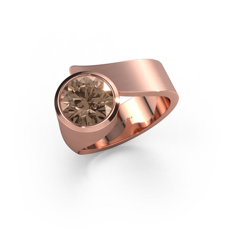 Image of Ring Nakia 585 rose gold Brown diamond 2.00 crt
