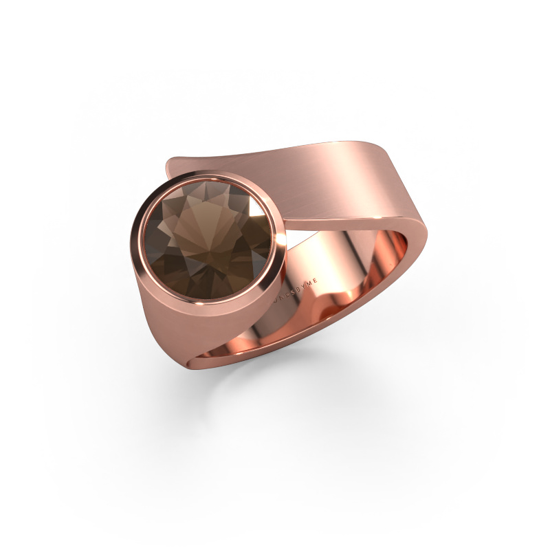 Bild von Ring Nakia 585 Roségold Rauchquarz 8 mm