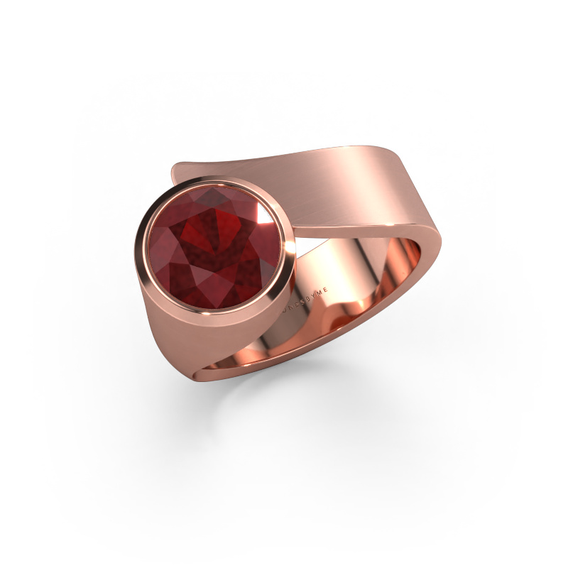 Image of Ring Nakia 585 rose gold Ruby 8 mm