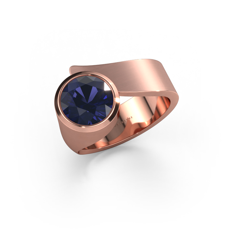 Bild von Ring Nakia 585 Roségold Saphir 8 mm