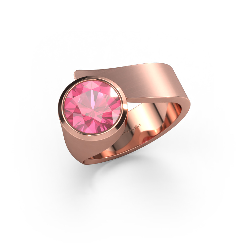 Image of Ring Nakia 585 rose gold Pink sapphire 8 mm