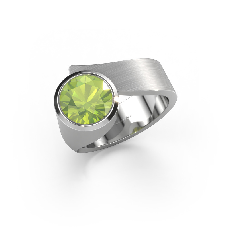 Image of Ring Nakia 950 platinum Peridot 8 mm