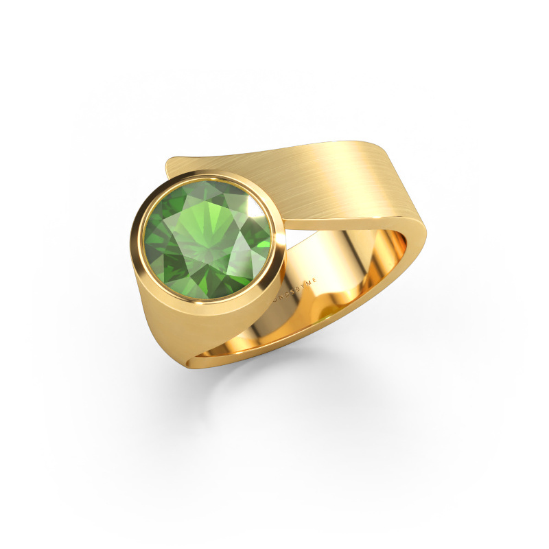 Bild von Ring Nakia 585 Gold Turmalin grün 8 mm