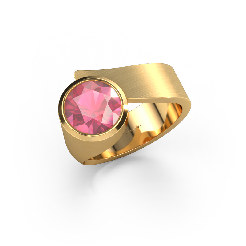 Image of Ring Nakia 585 gold Tourmaline pink 8 mm