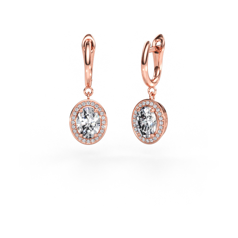 Bild av Hängande örhängen Nakita 585 roséguld Diamant 2.44 crt