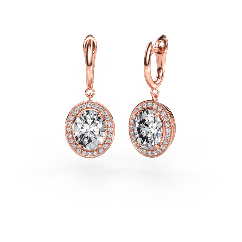 Bild av Hängande örhängen Nakita 585 roséguld Diamant 5.88 crt