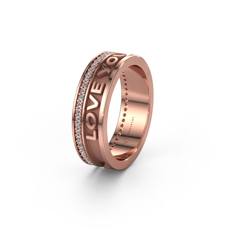 Image of Wedding ring Namering 2 585 rose gold ±6x2 mm