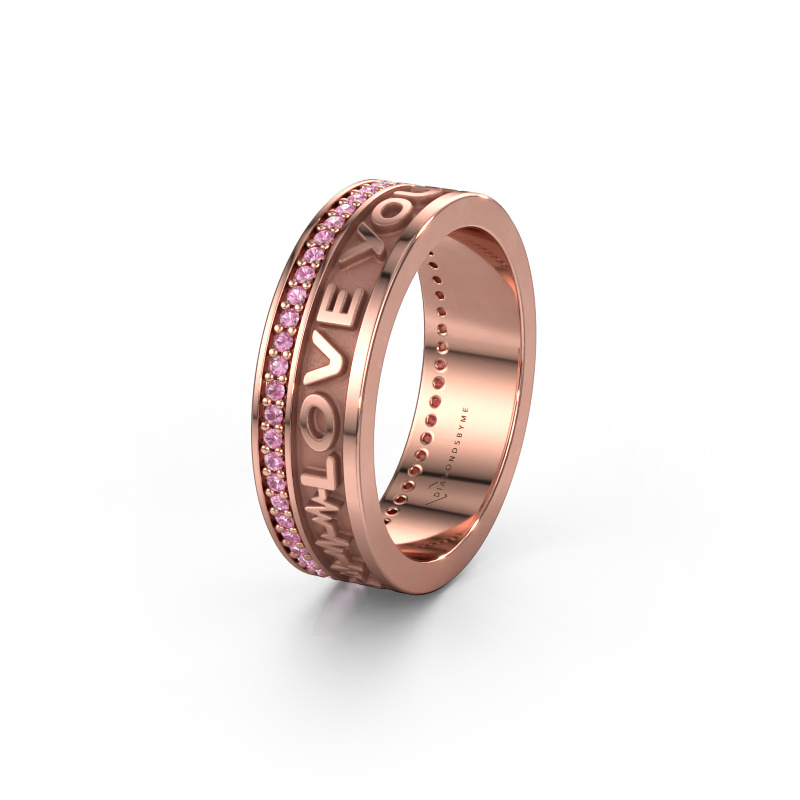 Image of Wedding ring Namering 3 585 rose gold ±0.24x0.08 in