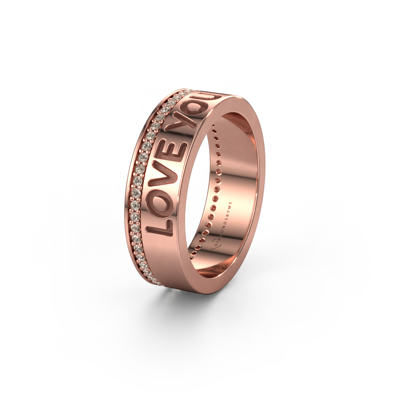 Image de Alliance Namering 4 585 or rose ±6x2 mm