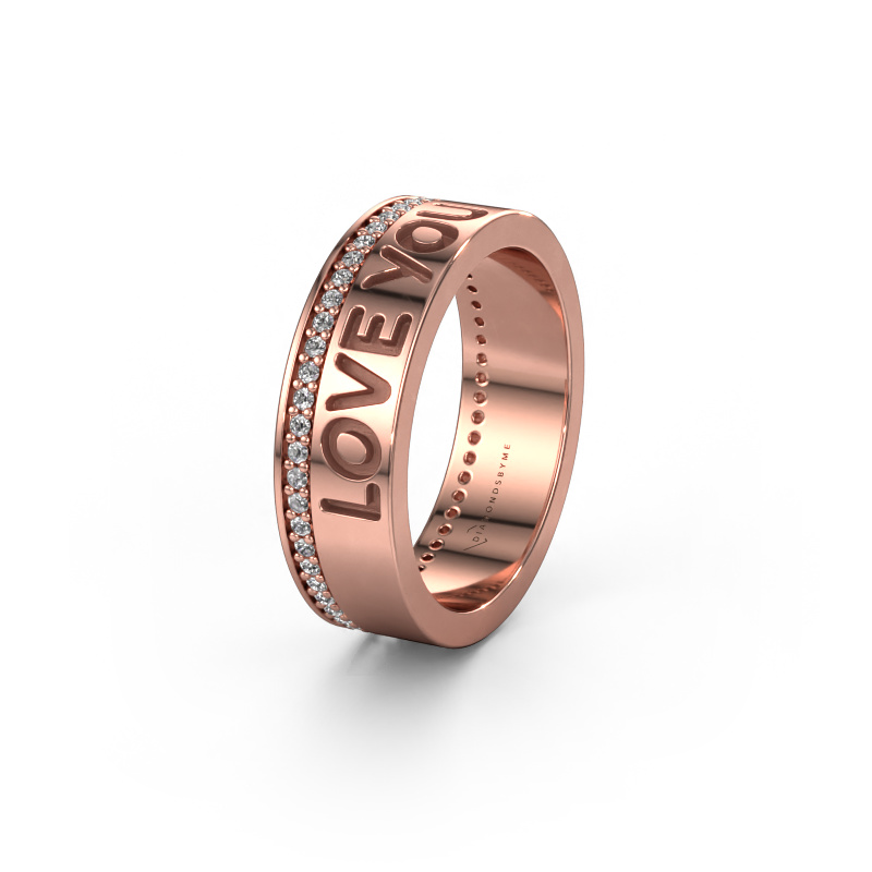 Image de Alliance Namering 4 585 or rose ±6x2 mm