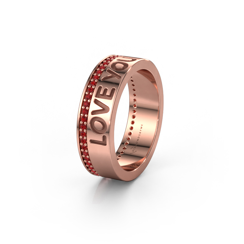 Image de Alliance Namering 4 585 or rose ±6x2 mm
