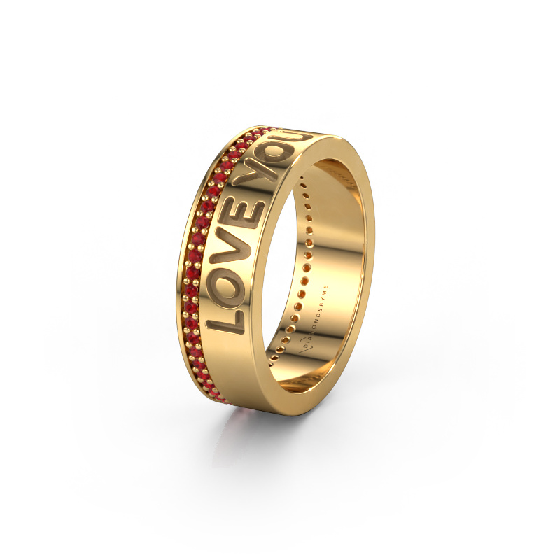 Image of Wedding ring Namering 4 585 gold ±0.24x0.08 in