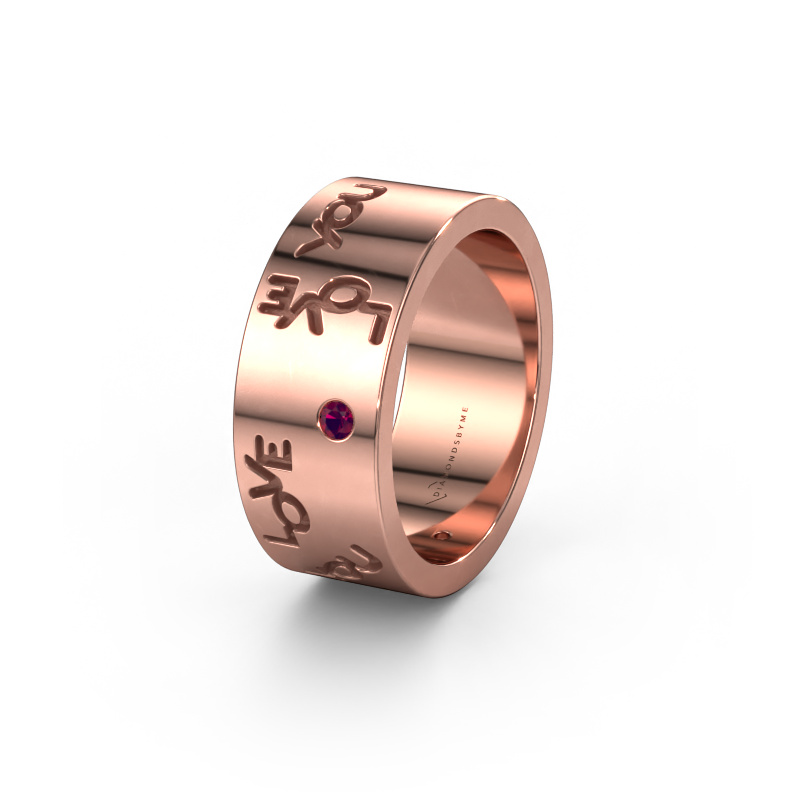 Image of Wedding ring Namering 5 585 rose gold ±0.31x0.08 in