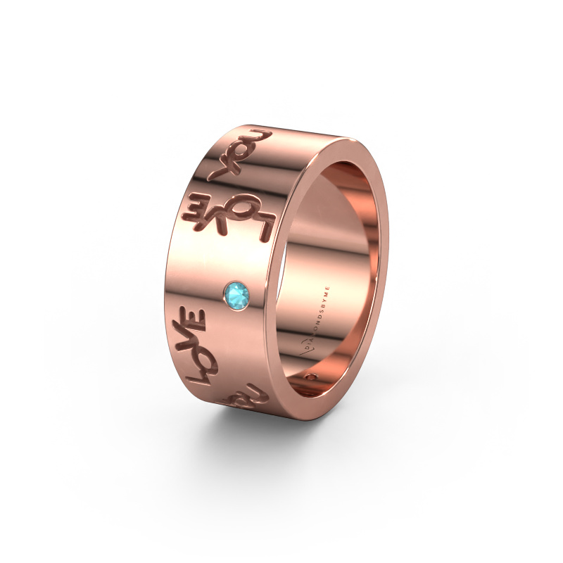 Image of Wedding ring Namering 5 585 rose gold ±0.31x0.08 in