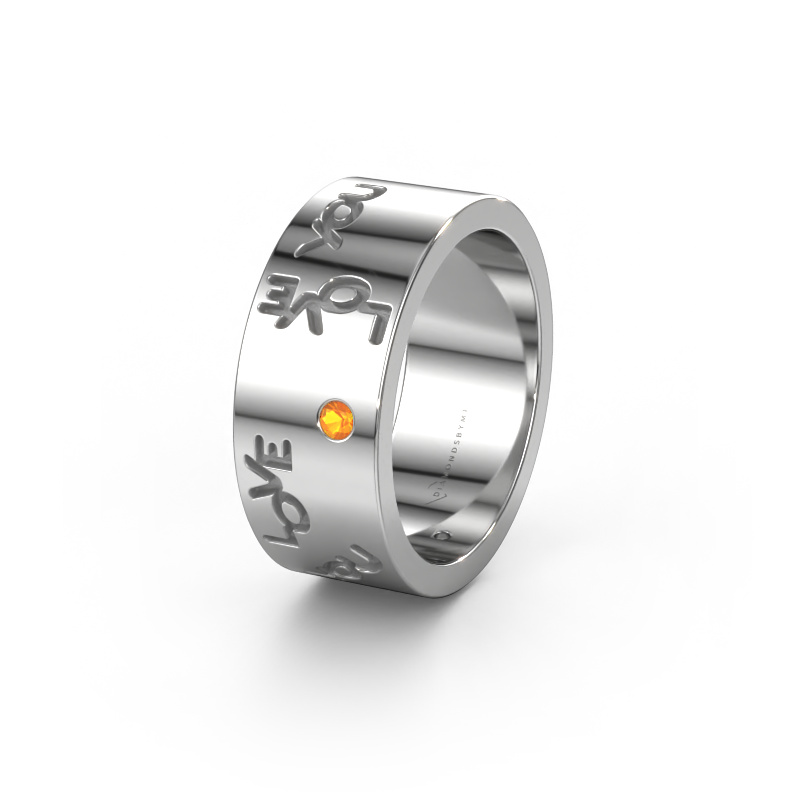 Bild von Ehering Namering 5 585 Weißgold ±8x1.8 mm