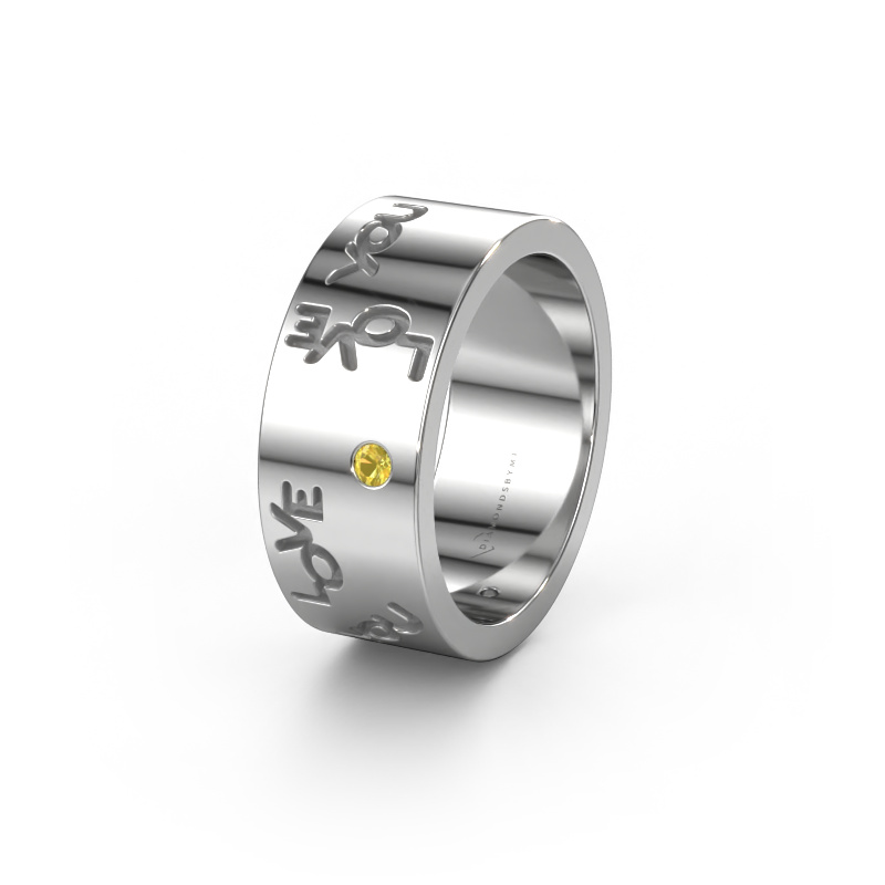 Image of Wedding ring Namering 5 585 white gold ±0.31x0.08 in