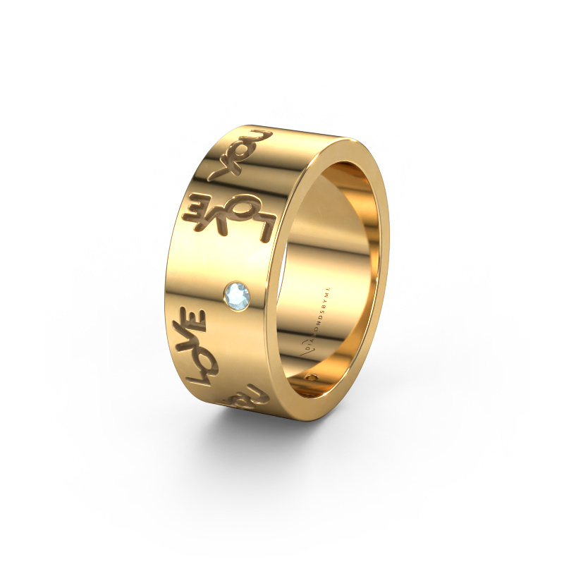Bild von Ehering Namering 5 585 Gold ±8x1.8 mm