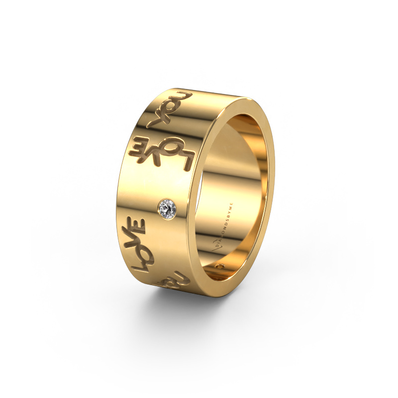 Image of Wedding ring Namering 5 585 gold ±0.31x0.08 in