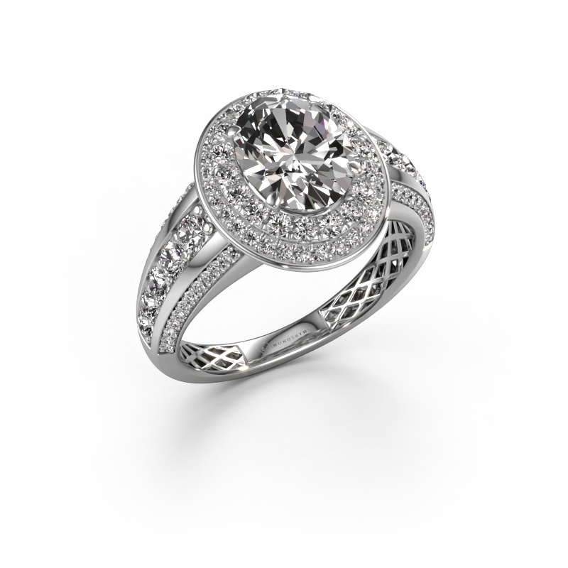 Bild von Verlobungsring Nancie 950 Platin Diamant 2.89 crt