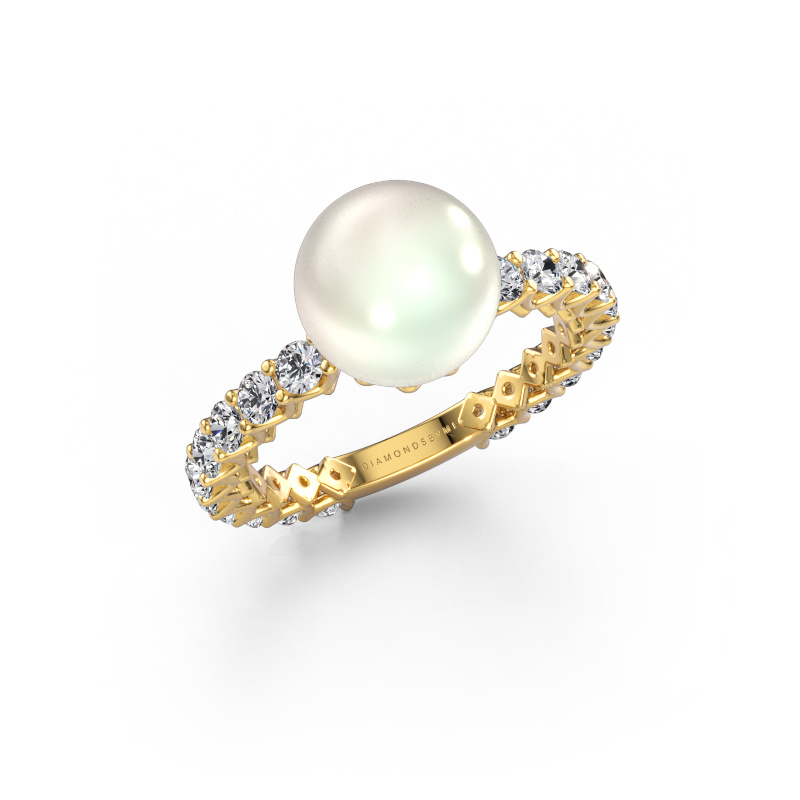 Image of Ring Nele 585 gold White pearl 9 mm