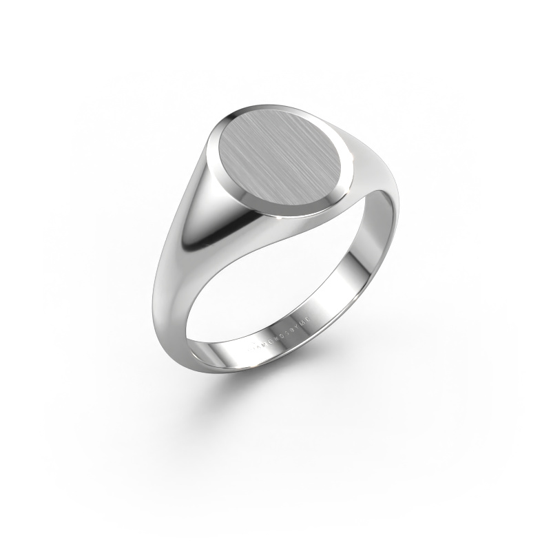 Image of Signet ring Nelly 1 585 white gold