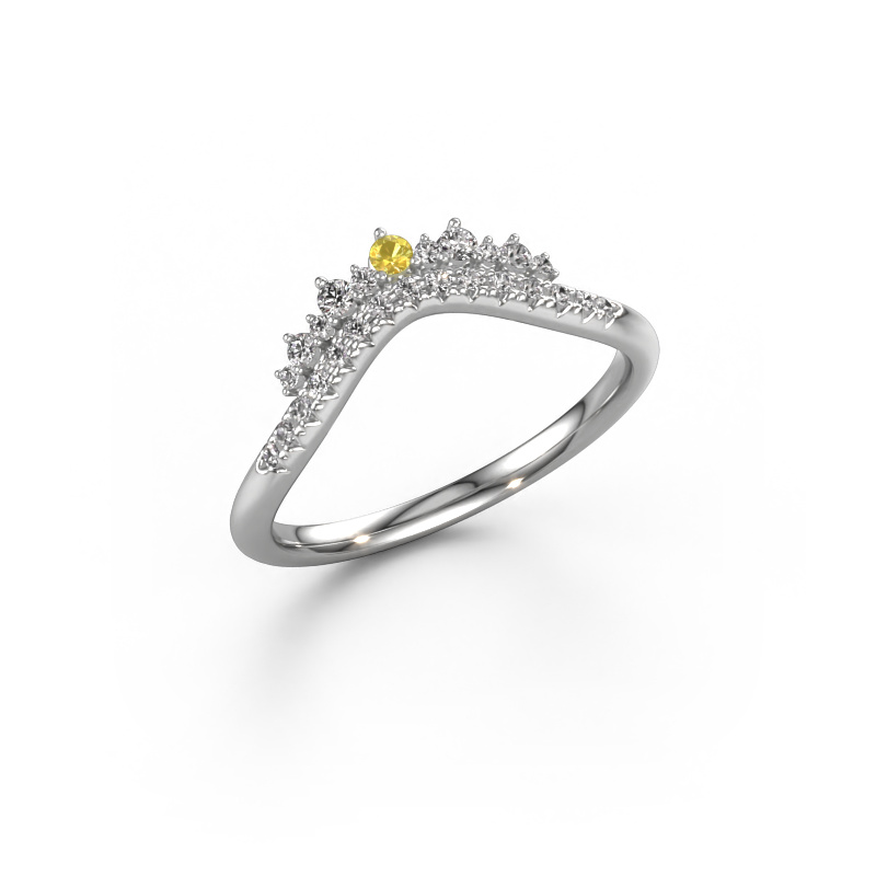 Bild von Vorsteckring Nica A 585 Weißgold Gelb Saphir 1.8 mm