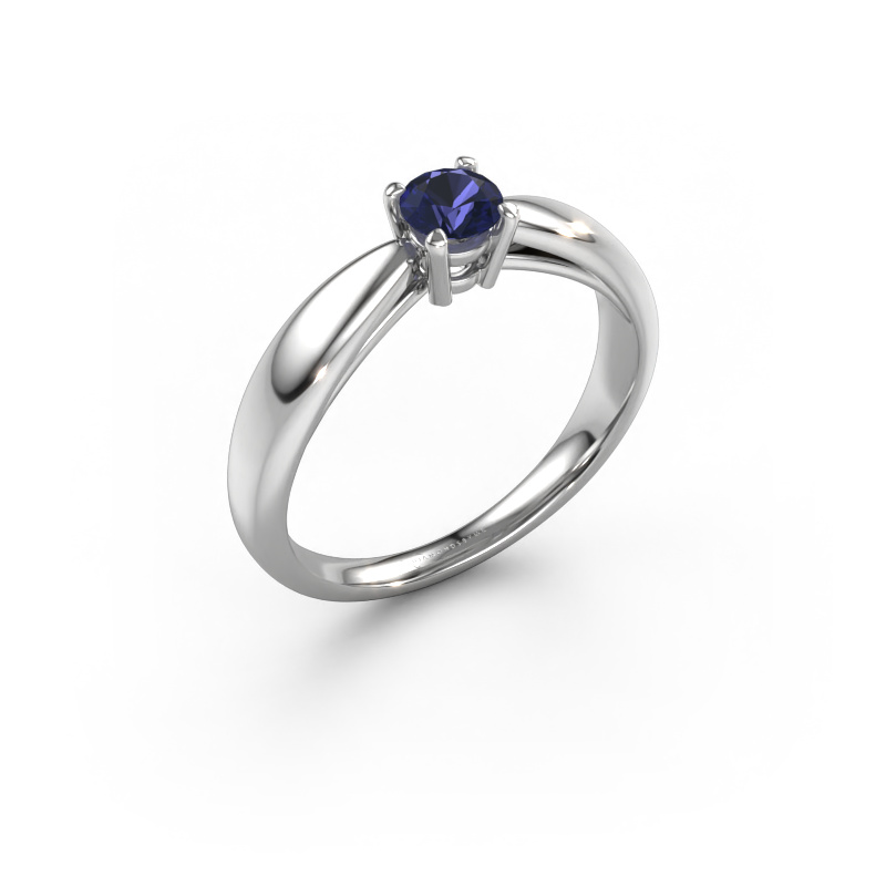 Image of Engagement ring Nichole 585 white gold Sapphire 4.2 mm
