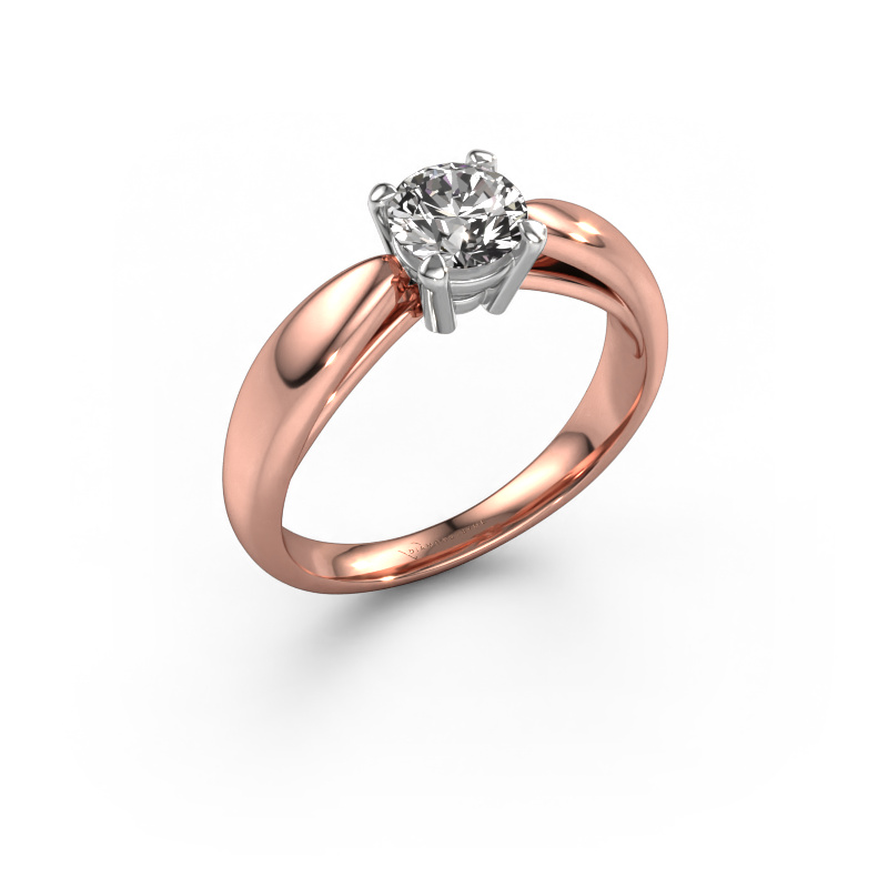 Image of Engagement ring Nichole 585 rose gold Diamond 0.60 crt