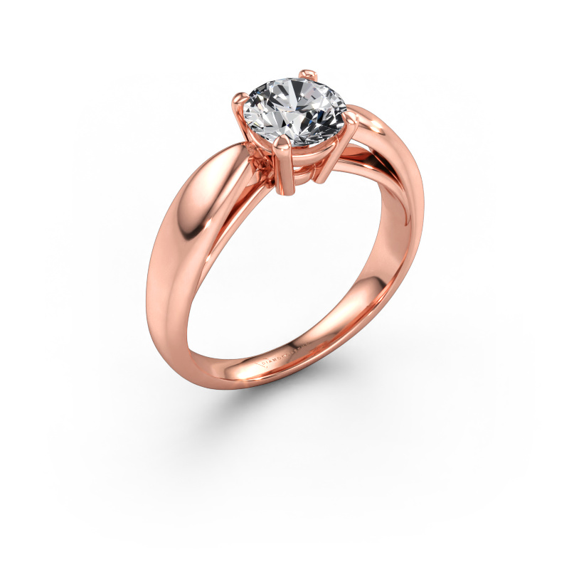 Bild av Förlovningsring Nichole 585 roséguld Diamant 1.00 crt