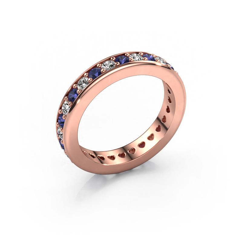 Bild von Vorsteckring Nienke 585 Roségold Saphir 2.2 mm