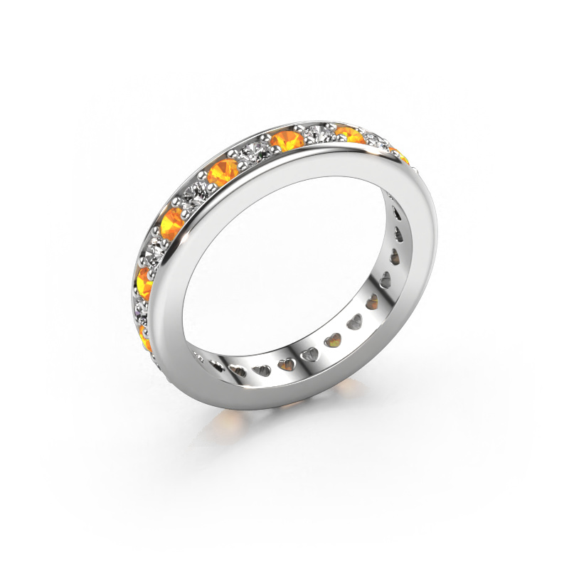 Image of Stackable ring Nienke 950 platinum Citrin 2.2 mm