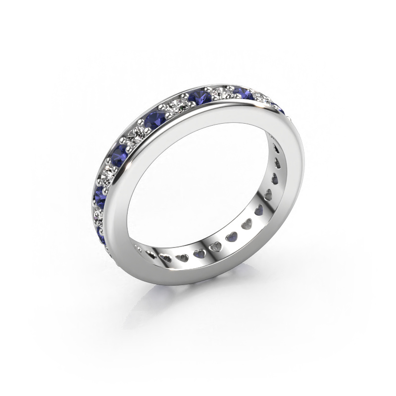 Image of Stackable ring Nienke 585 white gold Sapphire 2.2 mm