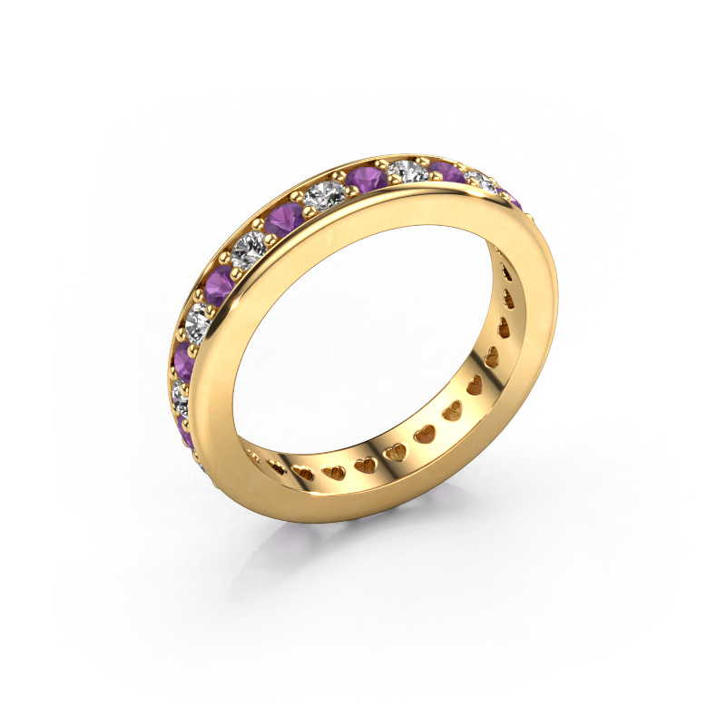 Bild von Vorsteckring Nienke 585 Gold Amethyst 2.2 mm