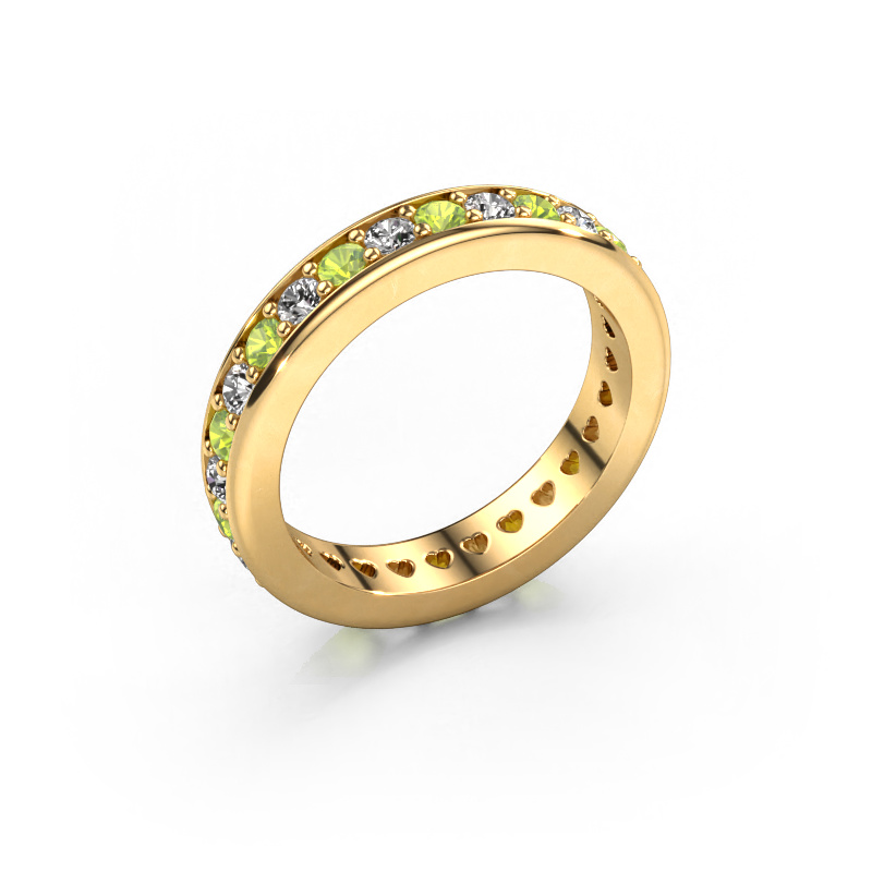 Image of Stackable ring Nienke 585 gold Peridot 2.2 mm